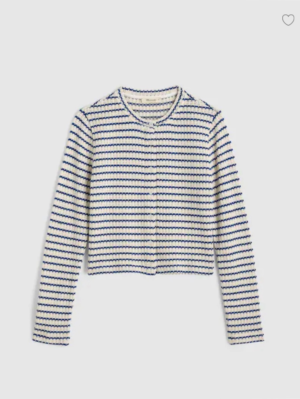 Madewell Textured-Knit Button-Front Cardigan- size S